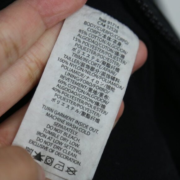 Armani Exchange Men's Contrast Bomber Zipper Jacket Black Size XL - Picture 7 of 7